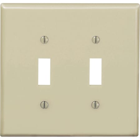 Spark 2 Gang Ivory Wallplate Switch SP3302180